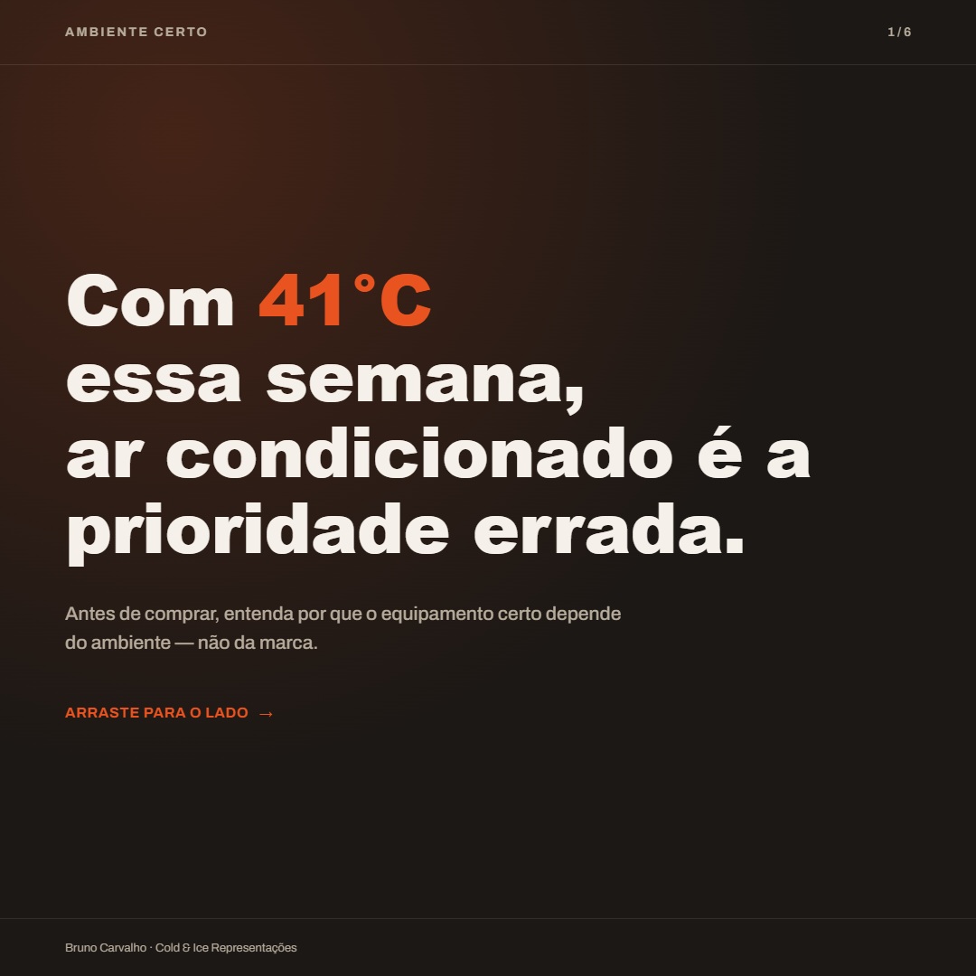 Com 41°C essa semana, ar-condicionado é a prioridade errada