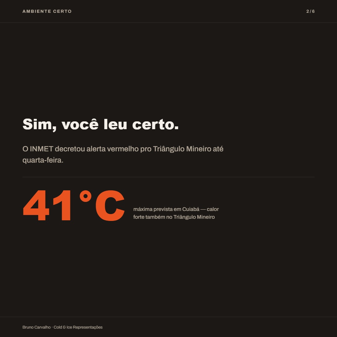 Sim, você leu certo: 41°C